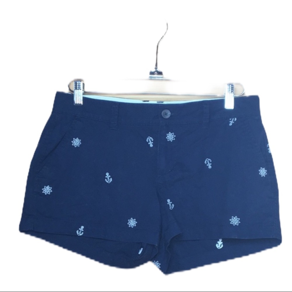 OLD NAVY Navy Blue Nautical Shorts 4